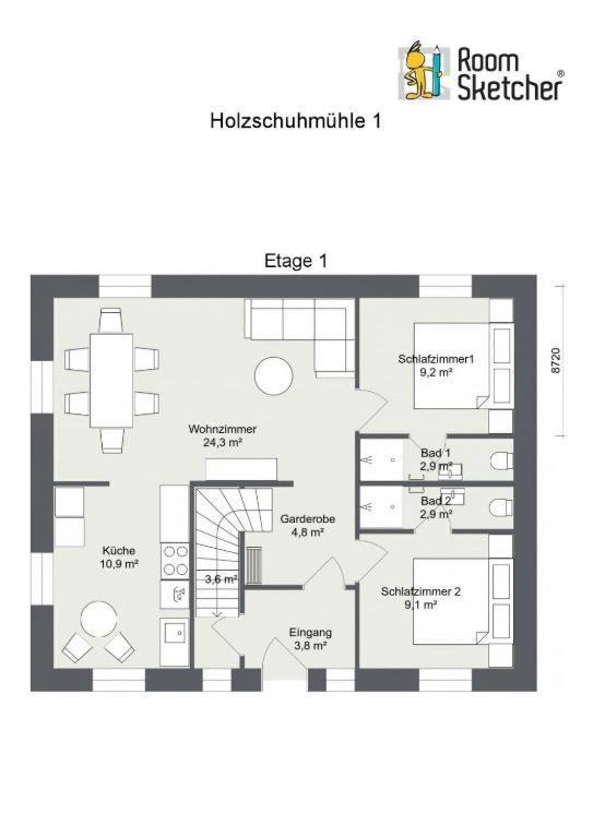 Die Holzschuhmuehle Rosenthal-Bielatal Chambre photo
